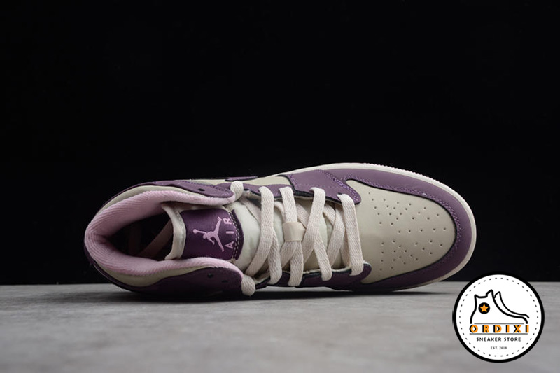Mua Bán Giày Nike Air Jordan 1 Mid Gs Pro Purpledesert Sand 555112-500
