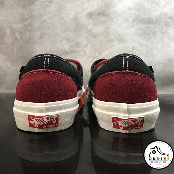 Địa Chỉ Bán Giày Vans Slip-On Fog Black And Red Giá Rẻ