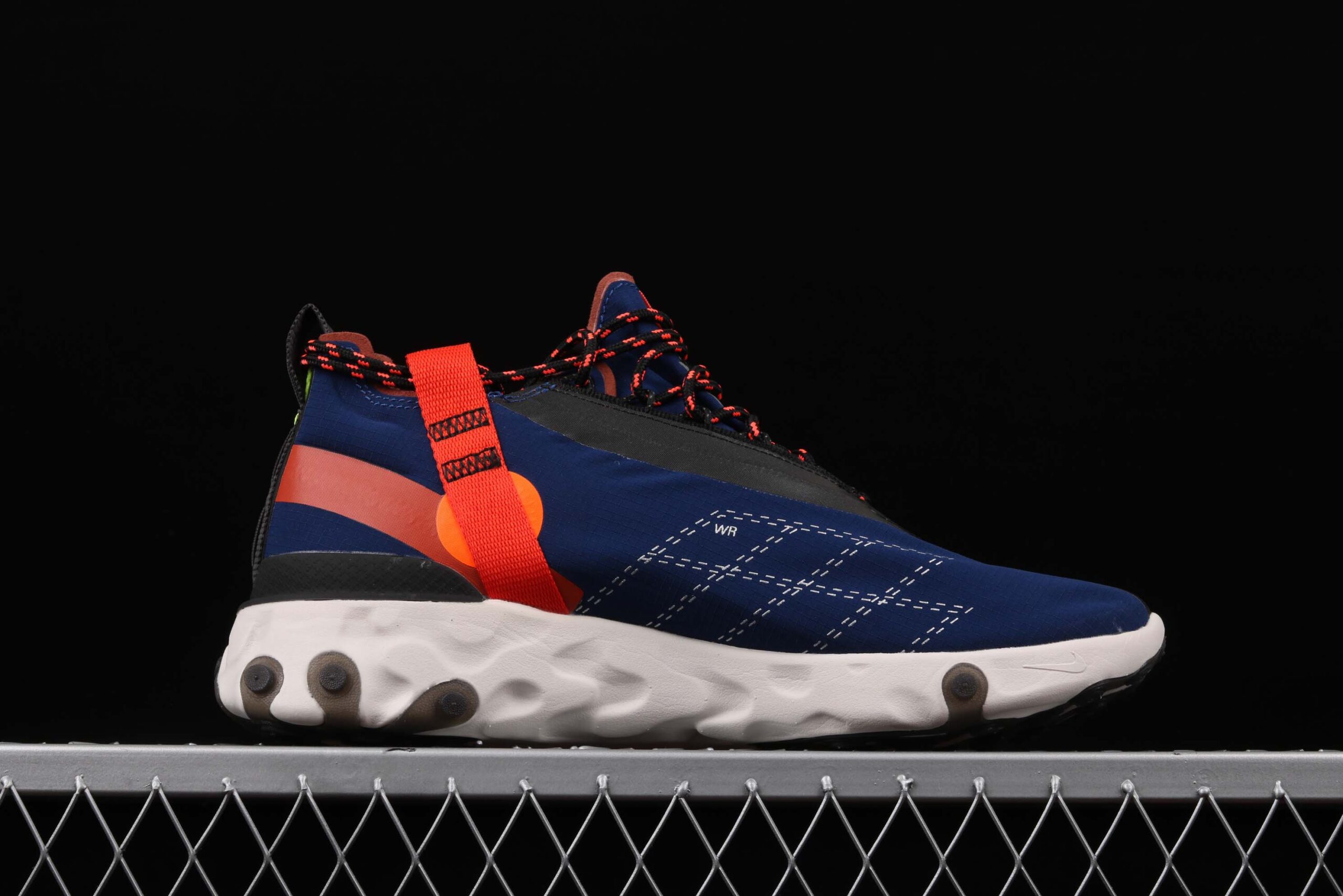 nike react runner mid wr ispa blue void team orange