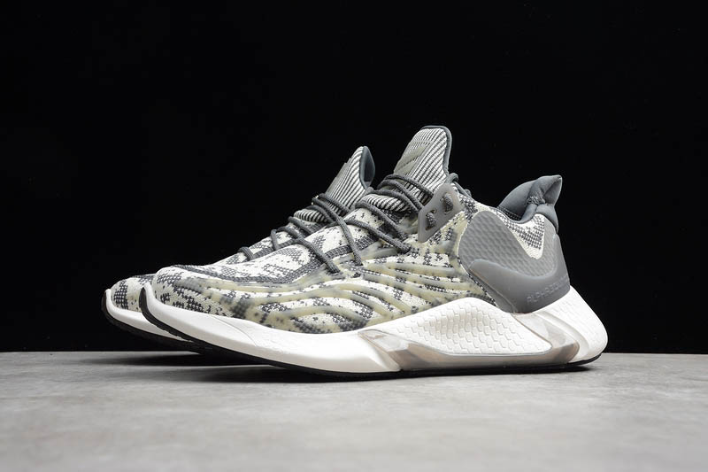 GiÃ y Adidas Alphabounce Yeezy Boost Shoes Cloud White Grey AY6687