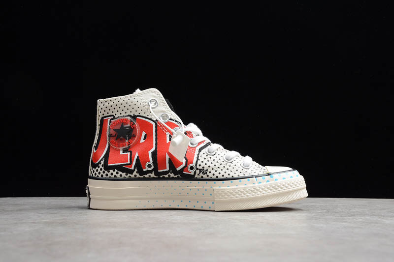 Giày Converse Chuck Taylor 70S All - Star High Tom And Jerry Egret Red  Black 165734C