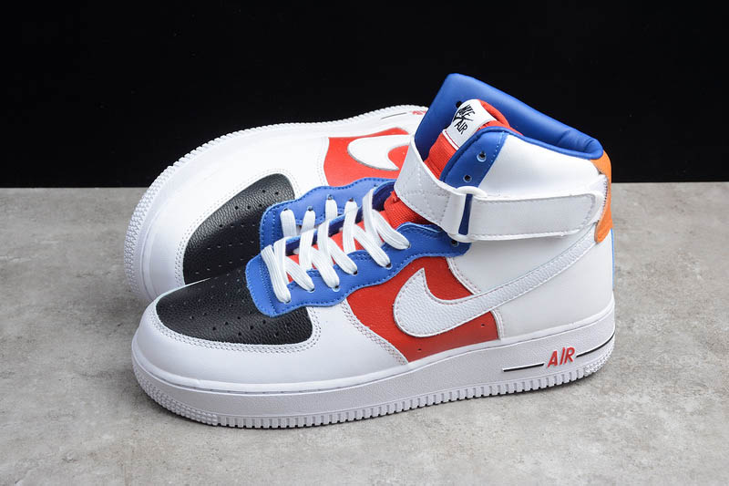 100 – Ietp - Nike Air Force 1 07 Enigmatical Blue Red BV2551 - nike  foamposite olive green brown