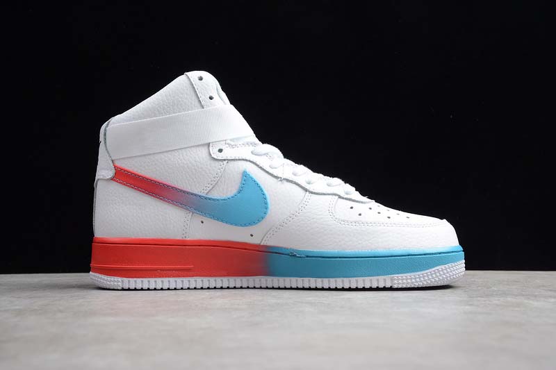 air force 1 high gradient white blue fury ember glow