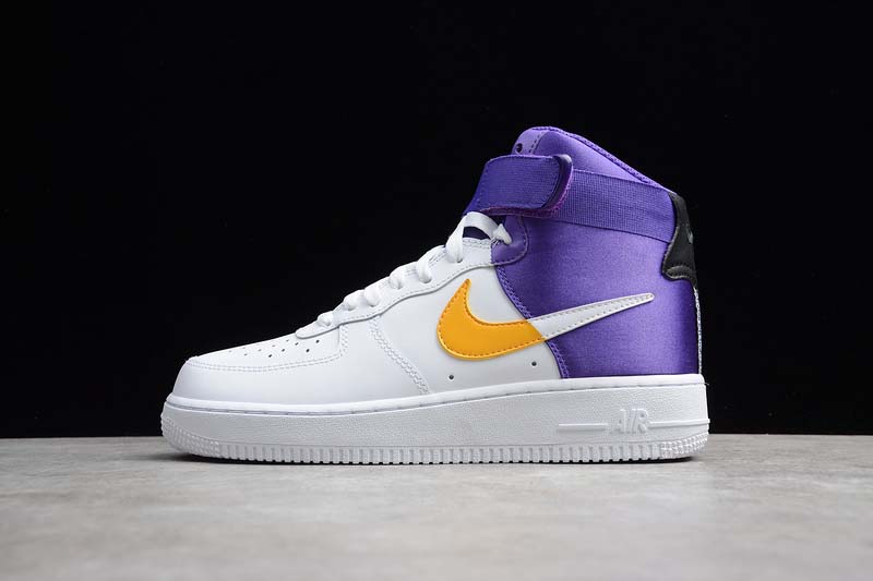 Giày Nike Air Force 1 High Nba Lakers White Purple Yellow Bq4591-101 -  Ordixi.Com