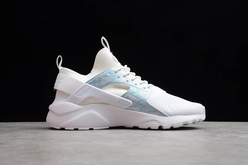 nike air huarache white blue