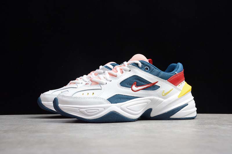 nike m2k tekno blue yellow