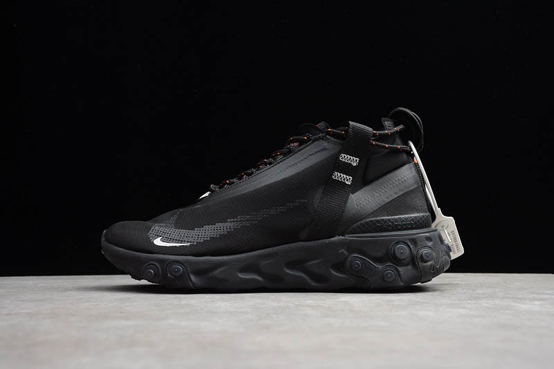 nike react runner mid ispa black