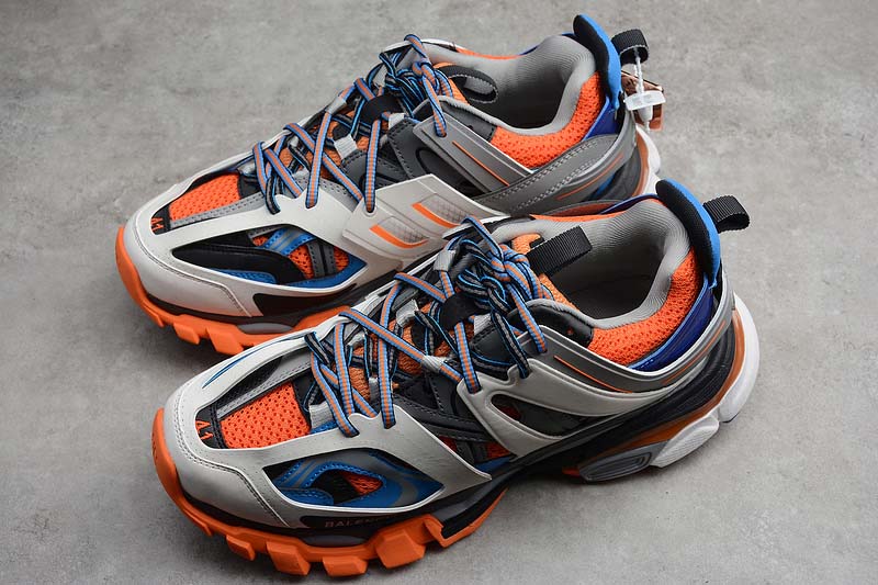 Giày Balenciaga 3.0 Triple S Sneaker Gomma Maille Gris Orange Blue  Ecba800465D - Ordixi.Com