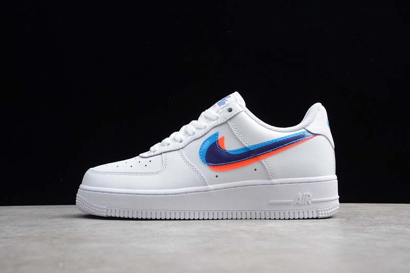 Giày Nike Air Force 1 Low 07 Lv8 Glasses Double Swoosh White Blue ...