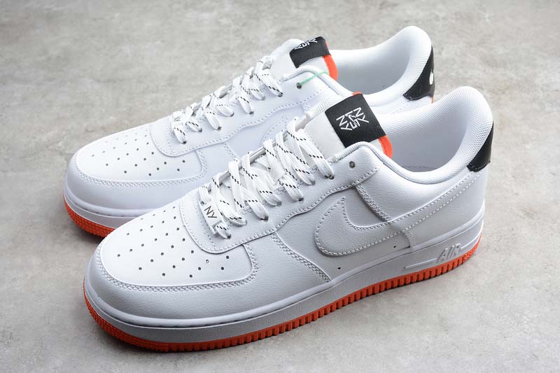 Giày Nike Air Force 1 Low 07 Ny Vs Ny Pack White Black-Orange Peel ...