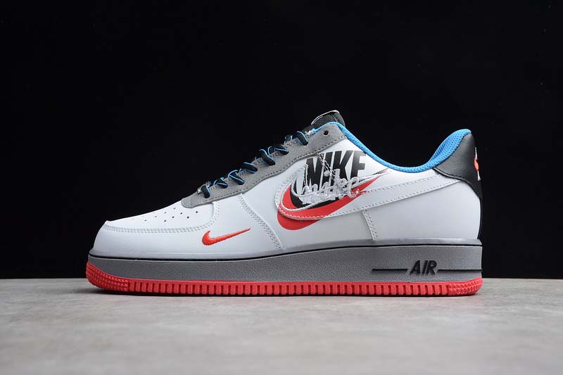 blue red white air force 1