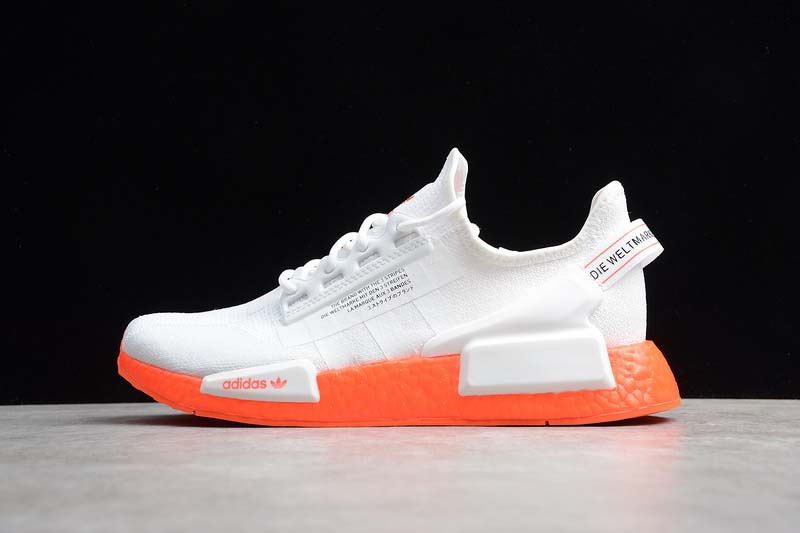 Adidas Nmd_R1 V2 Cloud White Orange Fx3902 - Ordixi.Com