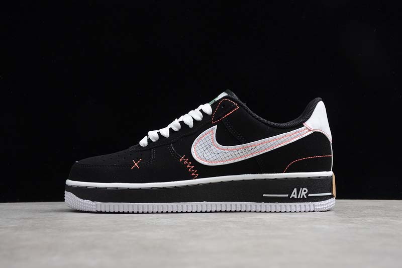 nike air force 1 low schematic black white bright crimson