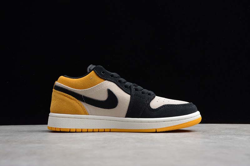 Nike air jordan 1 low sail/gym red-university clearance gold