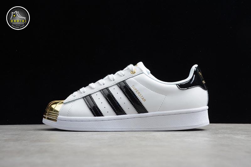 Adidas superstar cloud white  hotsell core black  gold metallic