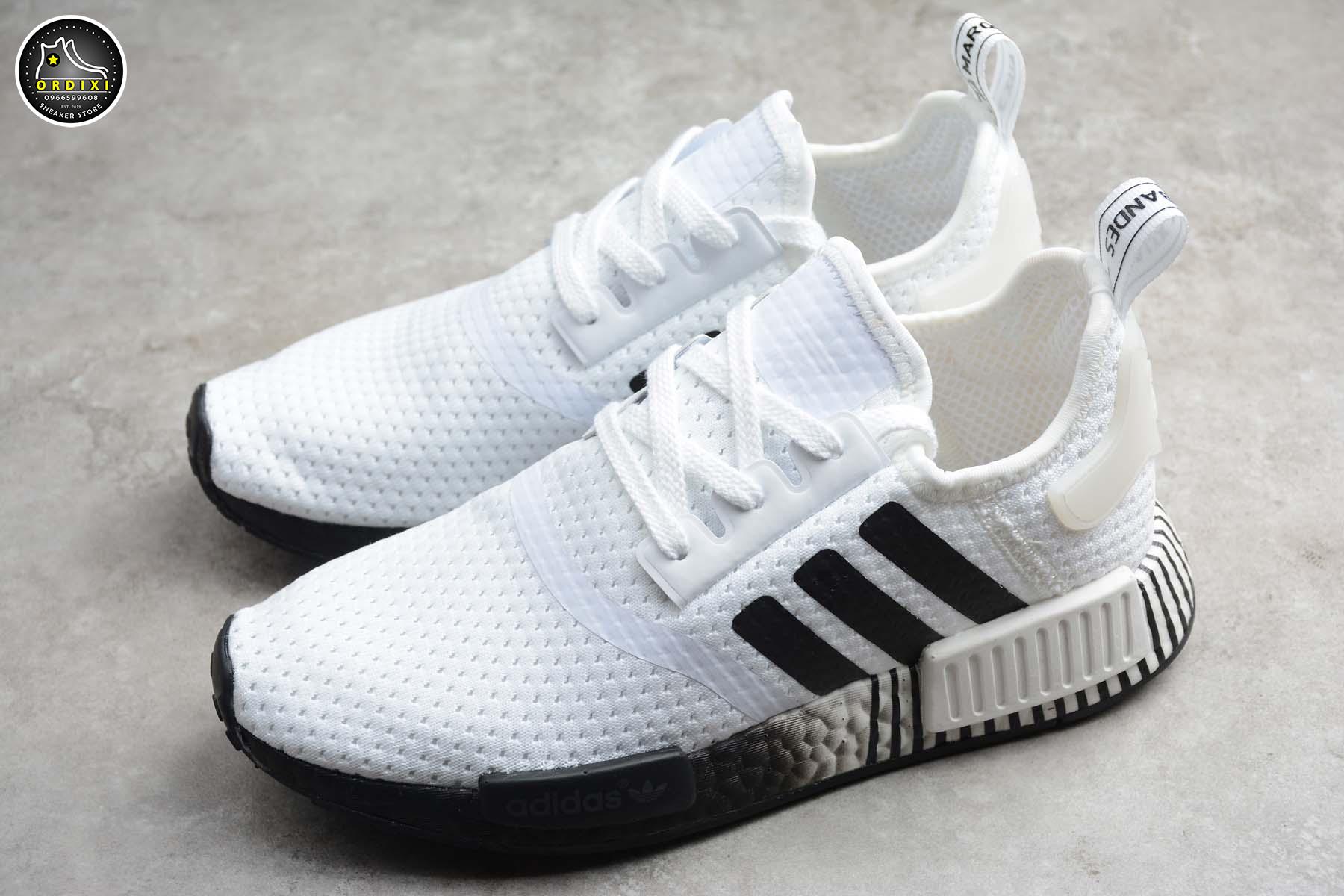 Adidas Nmd R1 Boost White Black Fv3686 - Ordixi.Com