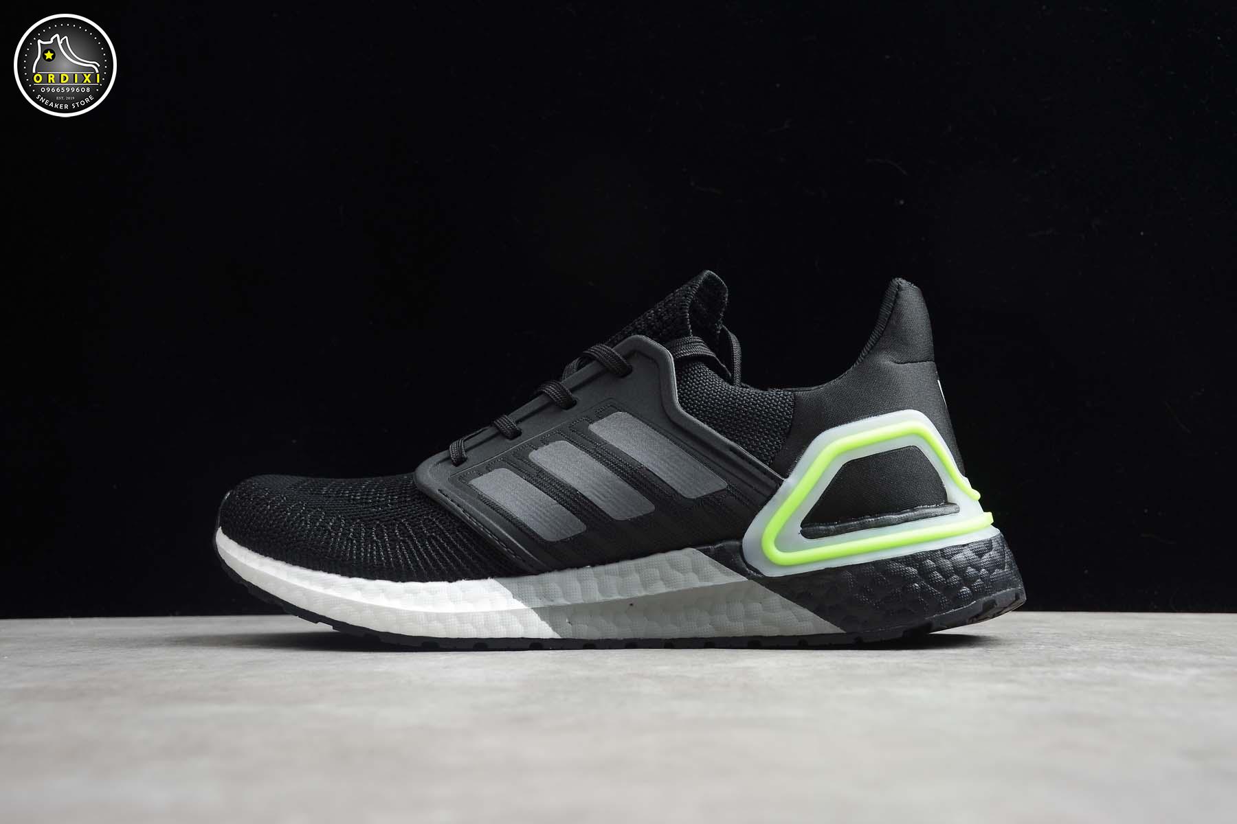 Adidas Ultra Boost 2020 Black White Green Fy3452 - Ordixi.Com