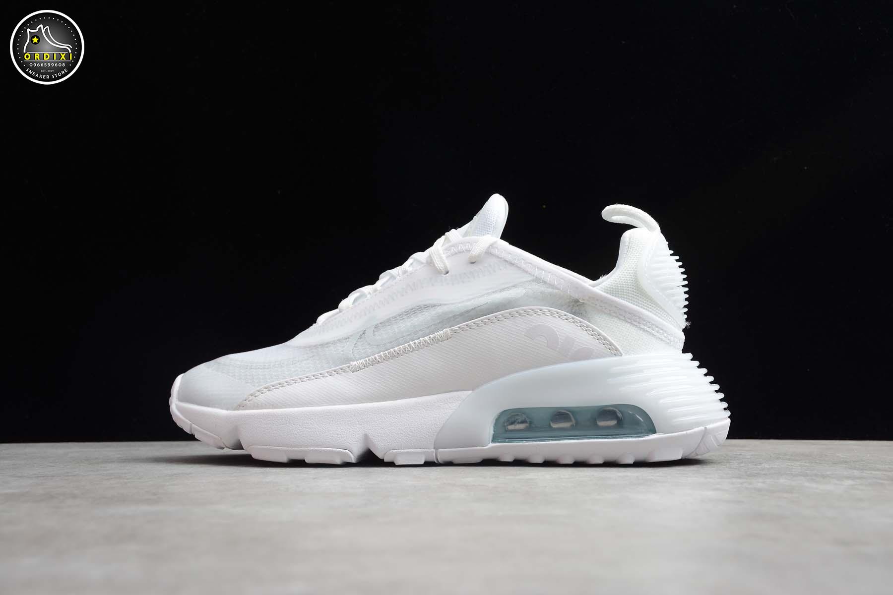 triple white air max 2090