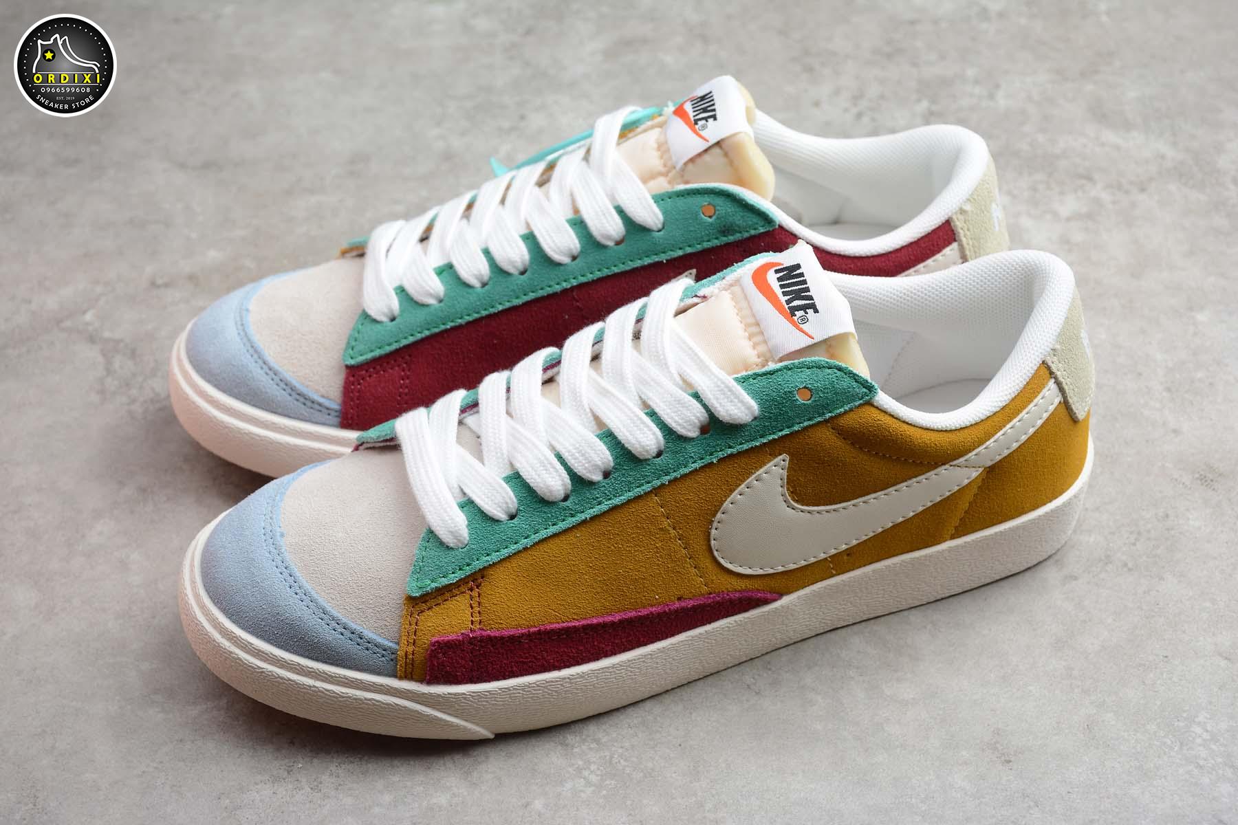 Nike Blazer Low QS Red Yellow Green White BQ1167-008 - Ordixi.com