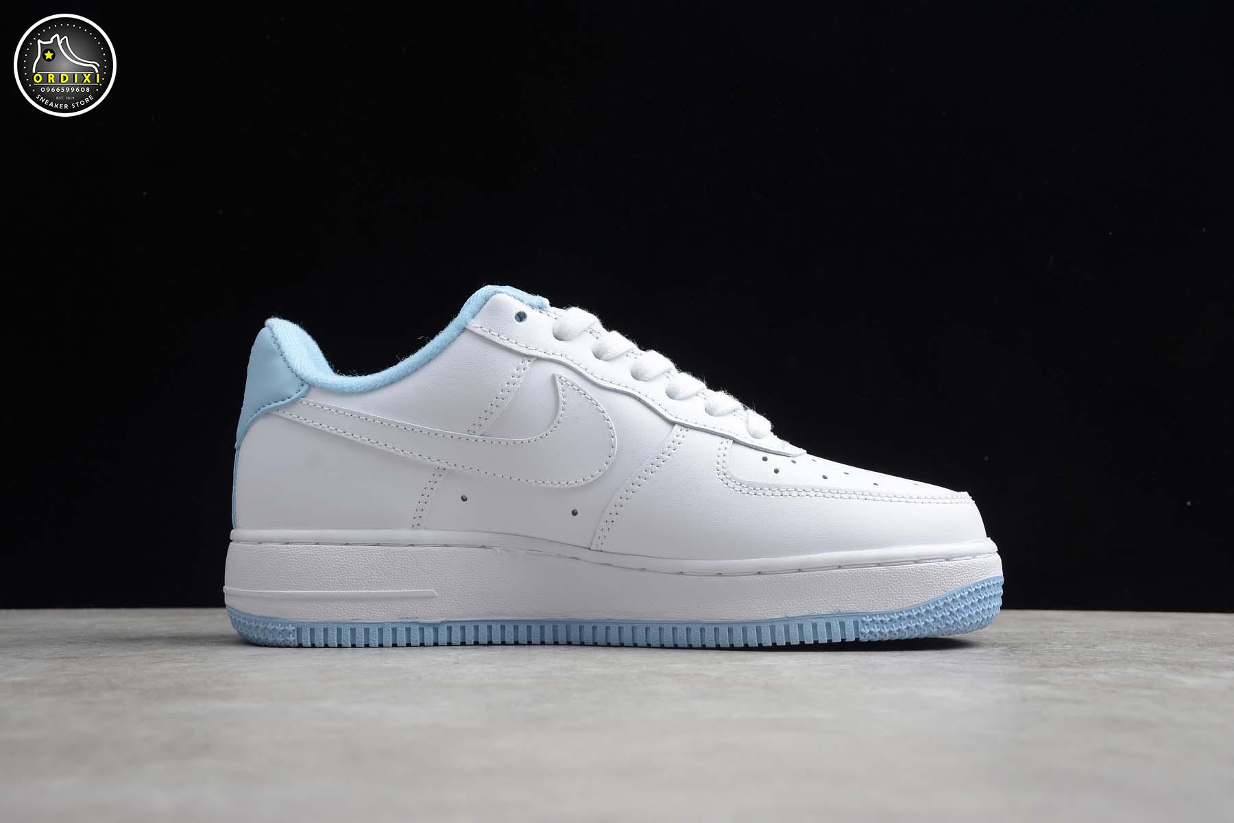 air force 1 gs white hydrogen blue