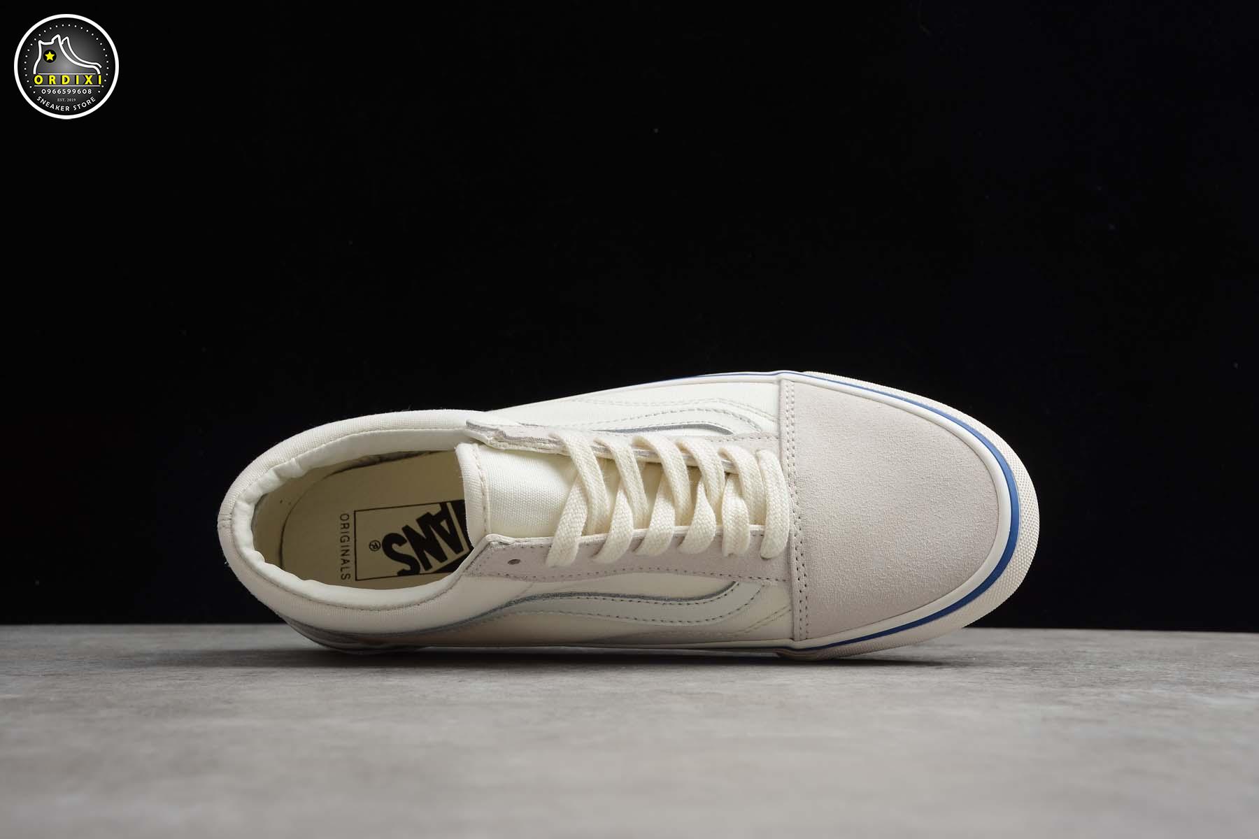 Vans Og Old Skool Lx Suede Canvas White Vn0A4P3Xofu - Ordixi.Com