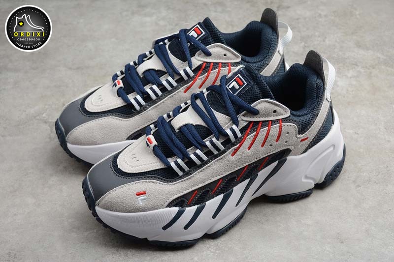 Fila Dad Shoes Grey Navy Blue Red F12M011102Fbg - Ordixi.Com