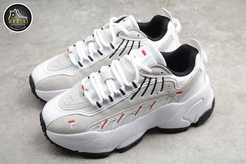 Fila Dad Shoes White Red Black F12W011102Fwt - Ordixi.Com