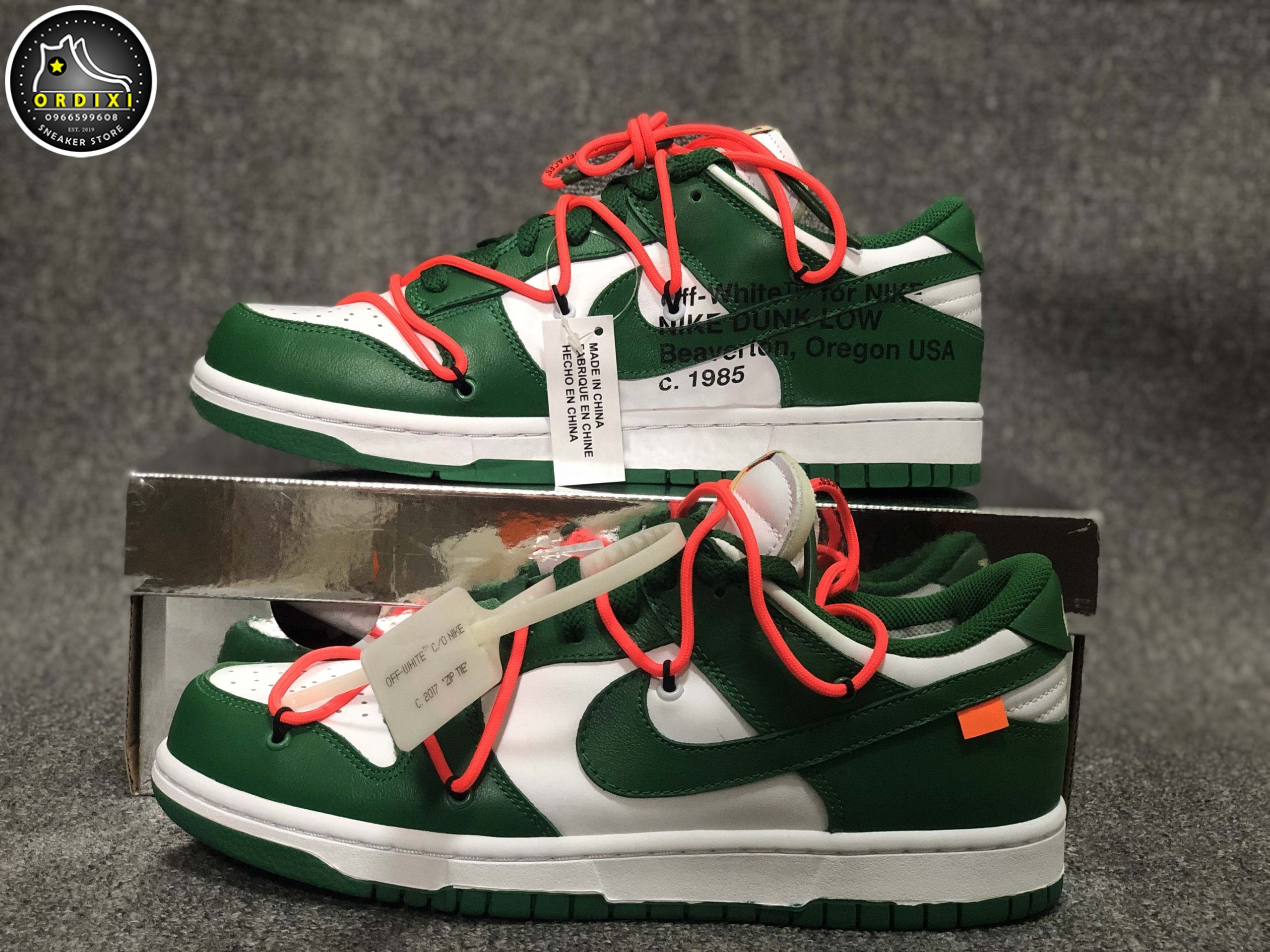 pine green low dunks