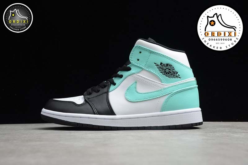 Nike Air Jordan 1 Mid Whiteblack Island Green 132 Ordixi Com