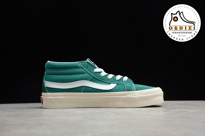 Vans Sk8-Mid Green White Vn0A3Wm322K - Ordixi.Com