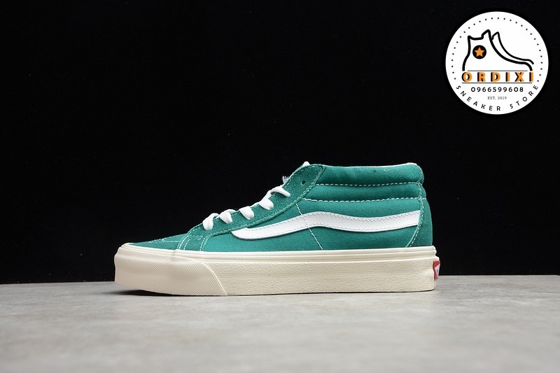 Vans Sk8-Mid Green White Vn0A3Wm322K - Ordixi.Com