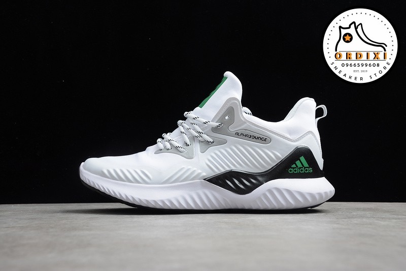 Adidas AlphaBounce Beyond Cloud White Core Black Running Shoes B76052 -  