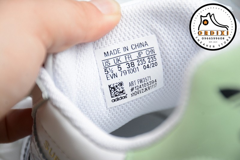 Adidas Superstar White Green-Metallic Gold FW3571 - Ordixi.com