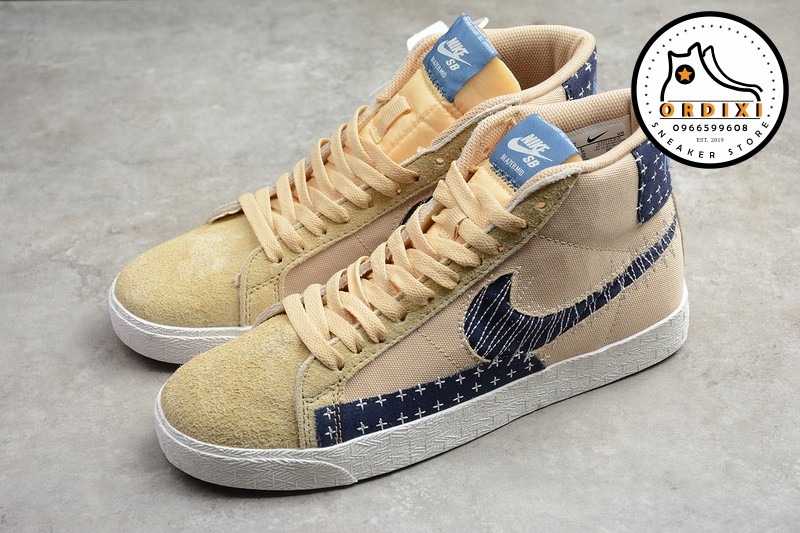 Nike Sb Zoom Blazer Mid Sashiko Sesame Ct0715 0 Ordixi Com