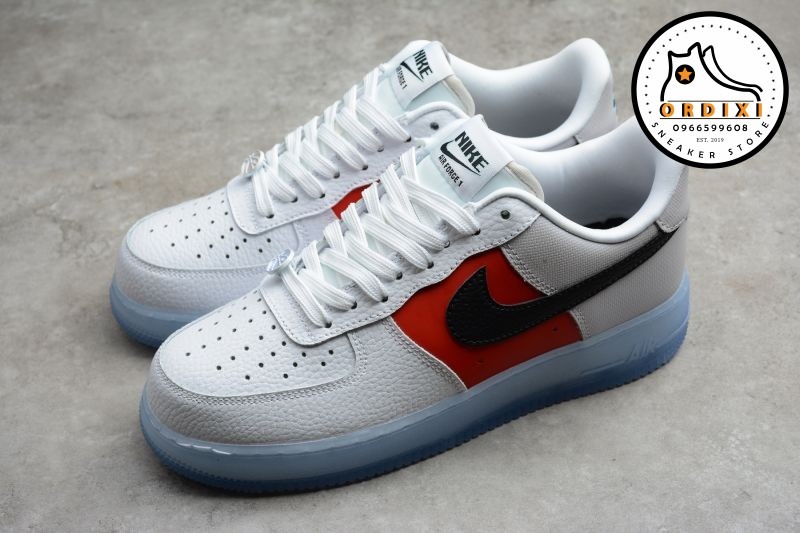 Nike Air Force 1 Low White Red Black Icy Soles Ct2295-110 - Ordixi.Com