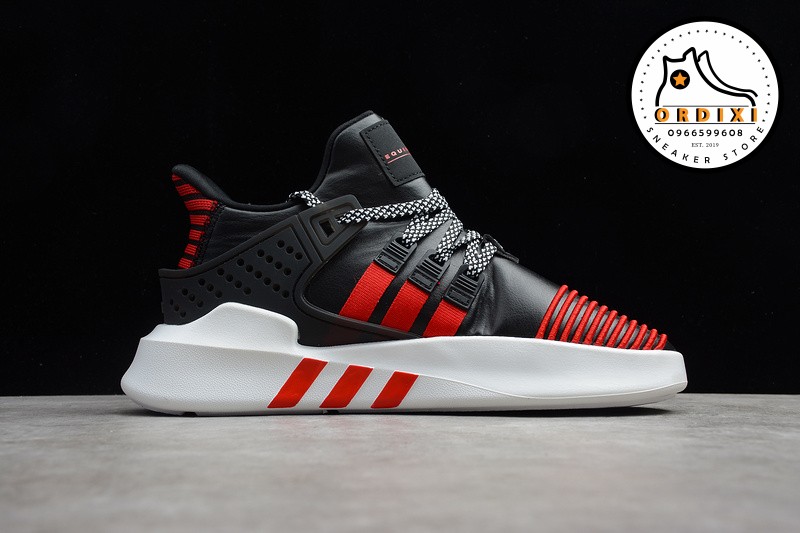 Adidas EQT Bask ADV Black Red Mens Running Shoes Lifestyle Sneakers FW4249  