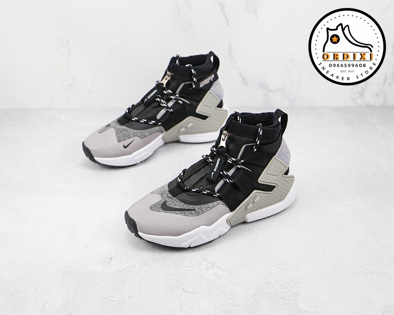 Nike Air Huarache Gripp Atmosphere Grey Black Shoes Ao1730 004 Ordixi Com