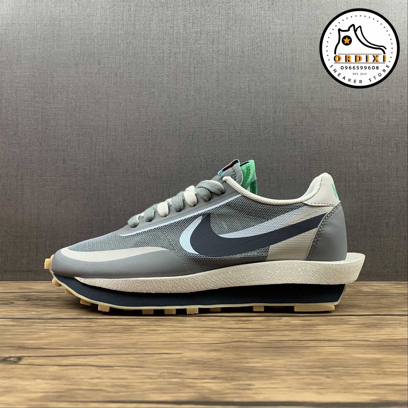 Nike LD Waffle Sacai CLOT Kiss Of Death 2 Cool Grey Shoes DH3114-001 -  