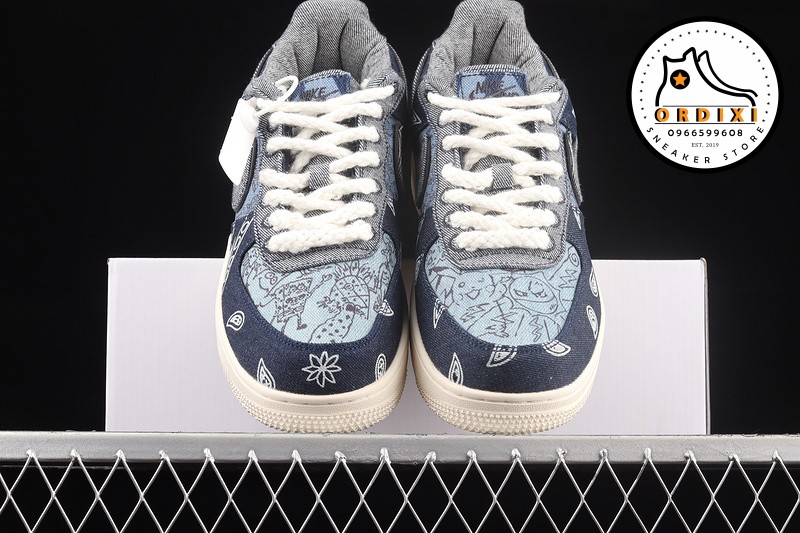 nike air force 1 low 3x1 denim raw indigo