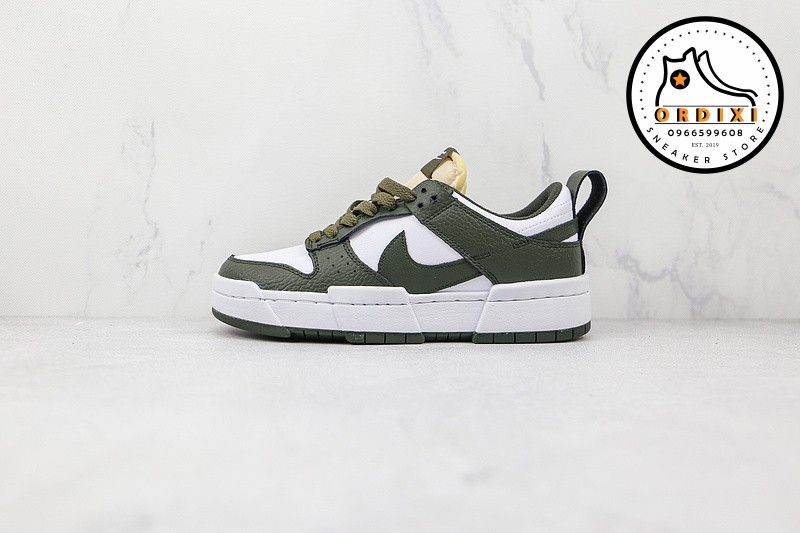 Nike Dunk Low Disrupt Dark Green White (W) Shoes DQ0869-100 - Ordixi.com