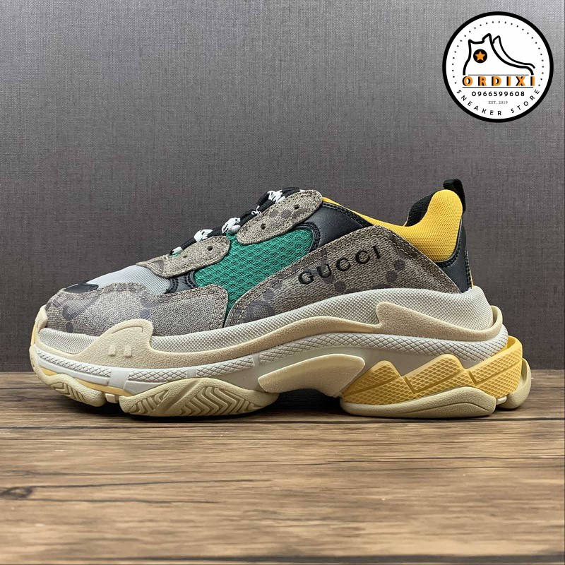 Gucci X Balenciaga Triple S Sneakers Grey White Black - Ordixi.Com