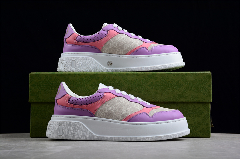 Gucci Screener Gg High-Top Sneaker White Purple Pink - Ordixi.Com