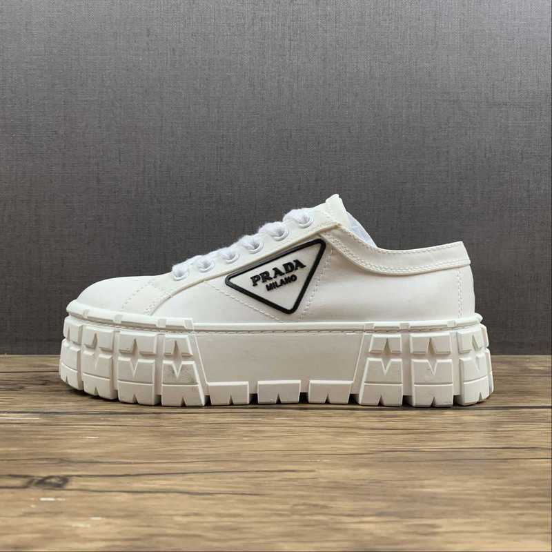 Prada Platform Daddy Shoes White 