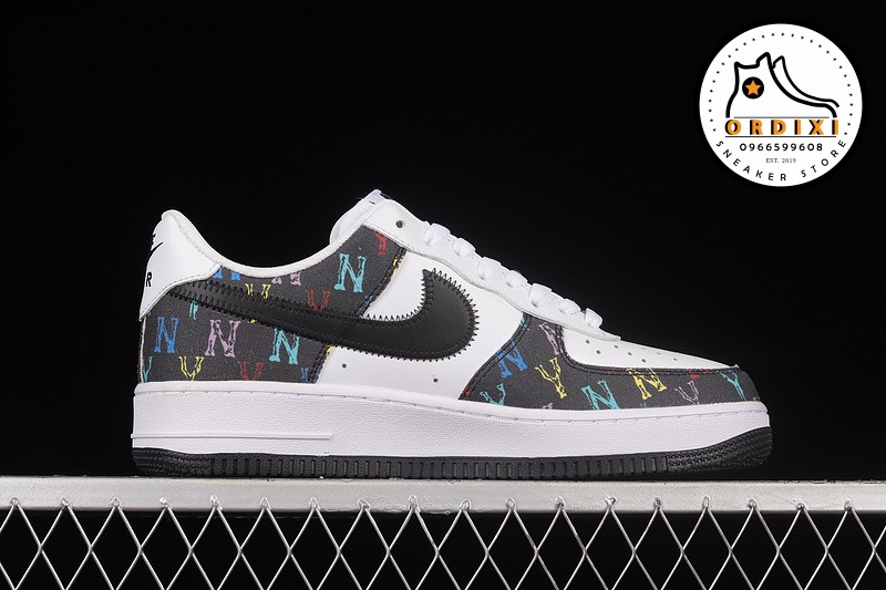 Nike WMNS Air Force 1 07 Black Tick Five Colours Black 315122-444 ...