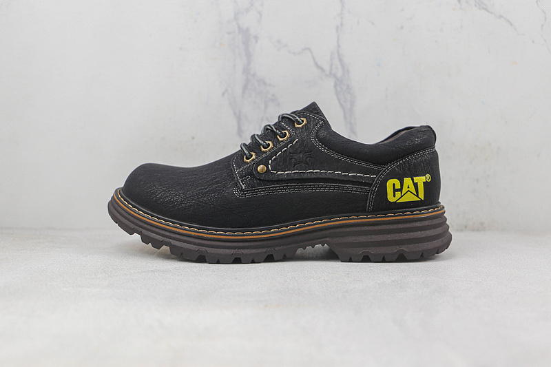 Cat Sport Low Casual Shoes Black Yellow 