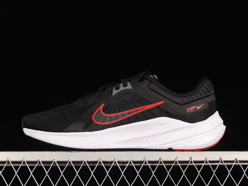 Nike Quest 5 Black Red White Men Running Sports Shoes Sneakers DD0204-004 -  