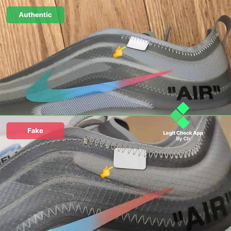 Nike air max 97 off white menta real vs fake best sale